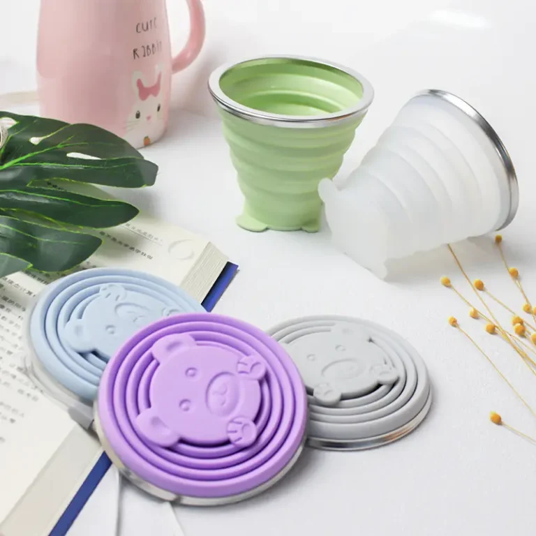 Copo Retrátil de Silicone Ursinho