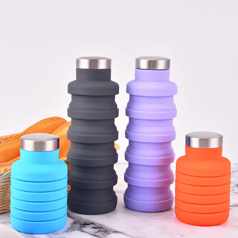 Garrafa Retrátil de Silicone