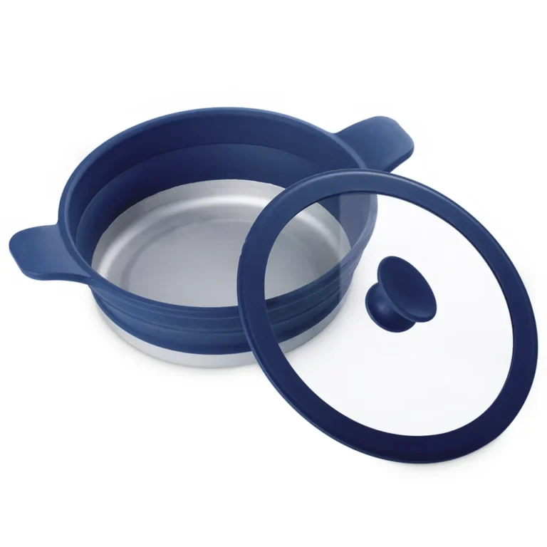 Panela Retrátil de Silicone e Alumínio