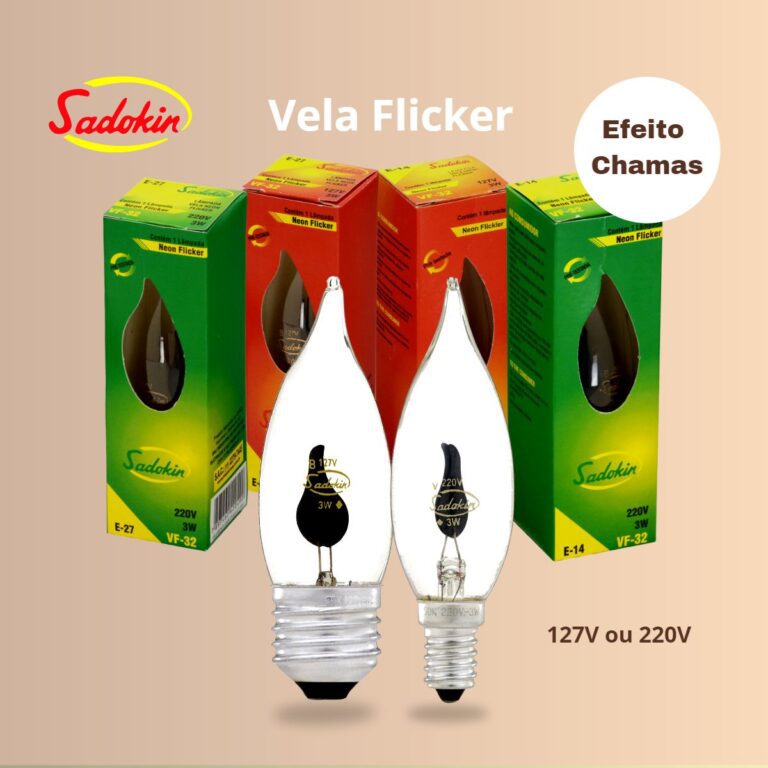 Lâmpada Vela Flicker
